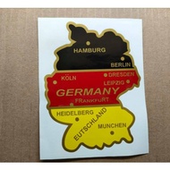 EURO STICKER Germany Map Big Vinyl sticker (cut out)