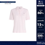 Tommy Hilfiger เสื้อโปโล ผู้หญิง รุ่น WW0WW43224 TOG - สีชมพู ทรง Regular Fit