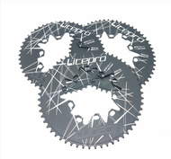 Litepro Double Oval Disc Chainring BCD130/110 Road Folding Bicycle Aluminum alloy 54/56/58T Chainwhe