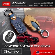 [𝐂𝐎𝐖𝐇𝐈𝐃𝐄 𝐋𝐄𝐀𝐓𝐇𝐄𝐑] Honda CRV 2025 2024 G6 Case Sarung Kunci Car Key Casing Accessories Aksesori Keret