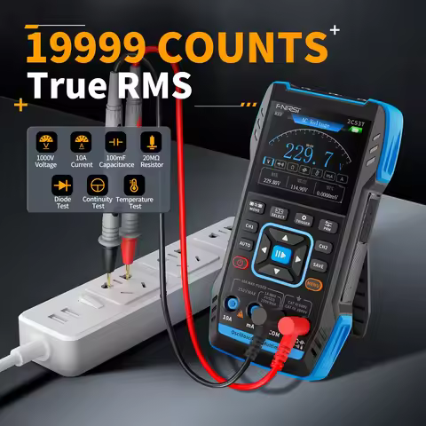 FNIRSI 2C53T 2C23T 3in1 Multimeter Digital Oscilloscope Built-in DDS Function Signal Generator 2 Cha