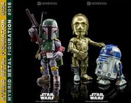 【sammi toys】HEROCROSS 超合金 星際大戰 HMF#016 賞金獵人 &amp; C-3PO&amp;R2D2 合售