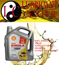 SHELL RIMULA R4 X 15W-40 HEAVY DUTY DIESEL ENGINE OIL 5+1L FREE PROMO(6L)