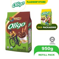 Oligo Chocolate Malt Drink Hi-Calcium With Oligofructose Refill Pack (950g)