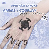 [ANIME - COSPLAY 2] - Temporary tattoo 15 DAYS - waterproof, rubbing ANIME, JAPAN, ANIMATION -ANM2