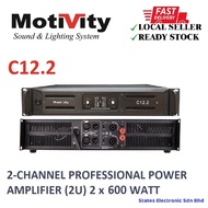 MOTIVITY C12.2 2-Channel Professional Power Amplifier - 2 x 600 Watt