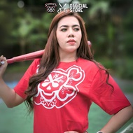 MERAH Unisex Red flower Logo SC T-shirt (Scissle Apparel)