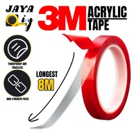 HEAVY DUTY Double Sided Acrylic Foam Double Side Tape Super Strong / GUM TAPE (Clear) 10mm x 1.2 8 M