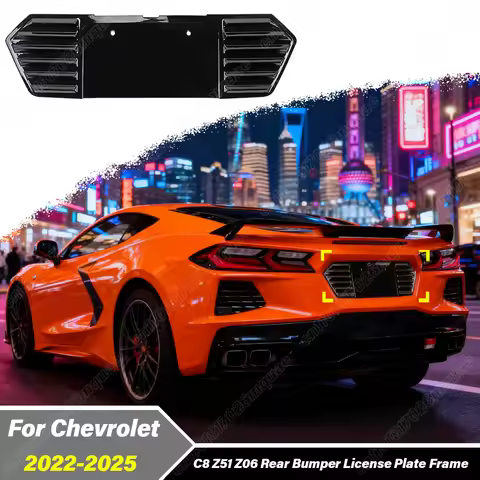For Chevrolet Corvette C8 Z51 Z06 2020 2021 2022 2023 2024 2025 Automobile Rear License Plate Frame 