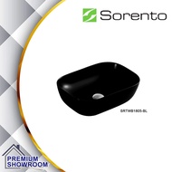 SORENTO SRTWB1805-BL ULTRA THIN EDGE COUNTER TOP / TABLE TOP WASH BASIN (BLACK)