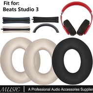 for Beats Studio 3 Headphone Silicone Earpads Headband Covers, Sweatproof & Washable Ear Cushion Cov