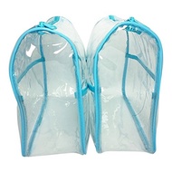 2-Pack Clear Vinyl Bag - Large Cosmetic Bag， Diaper Bag Organizer， Handbag Insert， Packing Cubes， Cr