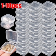 Portable Jewelry Box / Dustproof Storage Boxes / Transparent Plastic Small Box with Lids / Mini Squa