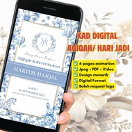 Kad Aqiqah Digital | Kad Digital Hari Jadi | Kad digital | Digital Birthday