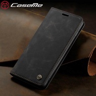 CaseMe 360 เคสหนังสำหรับ IPhone 5 6 7 8 Luxury Retro แม่เหล็กติดโทรศัพท์กรณีกระเป๋าเก็บบัตรเคสโทรศัพท์ไอโฟนแบบหนังสำหรับ IPhone