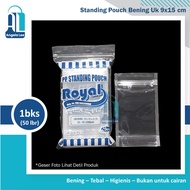 Standing Pouch 9x15 Clear Standing Ziplock Clip Plastic/