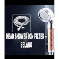 ION Filter 3-Function Shower Head + 140cm Hose