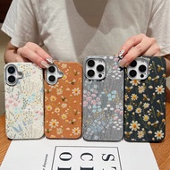 Bee Flower Daisy PU Leather Case for Samsung Galaxy S25 Ultra S25 Plus M17 F17 M07 F07 F56 F16 Light