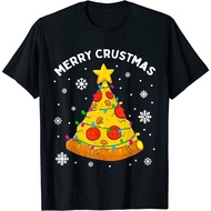 Merry Crustmas Pizza Christmas Tree Xmas Gift Idea Tee T-Shirt