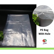 Plastic Bag PE With Hole For Clothes (24"x36" / 24"x48") [1kg]