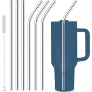 Stainless Steel Quencher Straws30oz 40oz , 12-inch Long Reusable Cup Straw with Brush,  Straw Replac