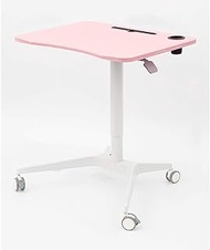 Adjustable Height Rolling Home Laptop Desk Cart Bed PC Table Stand Movable Lifting Desk Bedside Writing Desk (Color : C) Fashionable