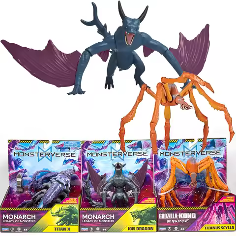 Playmates 2026 Gorilla Vs. King Kong Scylla Genuine Monster Figurines Ion Dragon TITAN X Articulated