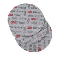 3M 02085 6 Inch 3000 Grit Wet Dry Sandpaper Round Wet Sanding Block Soft Abrasive Sponge Pad Disc Tr