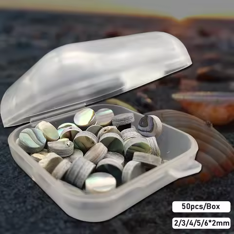 50pcs 2/3/4/5/6*2mm Abalone Shell Guitar Fingerboard Dots Shell Malachite Guitar Neck Inlay Dot Roun