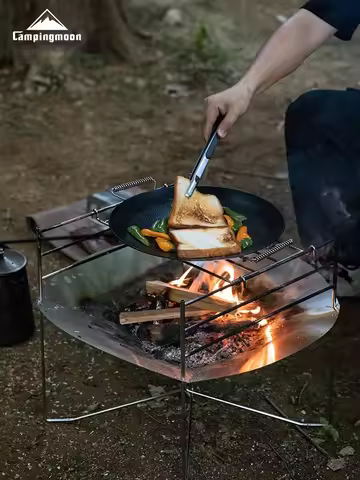 CAMPINGMOON Camping Firewood Stove,Campfire Warming,SOLO-A3 Fire Table,Outdoor Lightweight Portable 