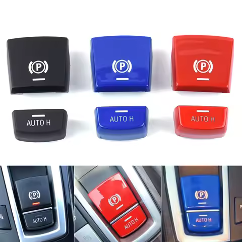 Electronic Hand Brake Parking Switch P Auto H Button Cover For BMW 5 6 7 X3 X4 X5 X6 F01 F02 F07 F10