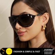 (JIUERBA) Oversized Frame Personalized Sunglasses Outdoor Funky Hottie Sunglasses