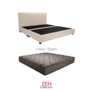 ZEN Collection ซื้อคู่คุ้มกว่า ฐานเตียง+ที่นอน 6 ฟุต 5 ฟุต 3.5 ฟุต รุ่น NEW YORK จับคู่ ที่นอนยางพาร