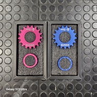 PIZZ 7075 - T6 alloy track cog and lockring 17T