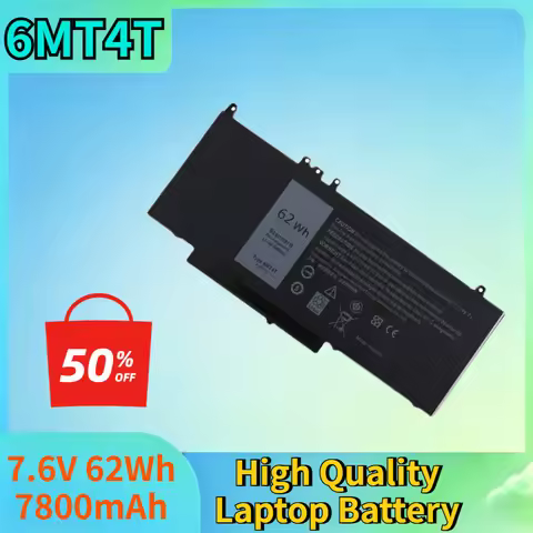New 6MT4T 7.6V 62Wh 7800mAh for Dell Latitude E5470 E5570 Precision 3510 0HK6DV 079VRK TXF9M 0TXF9M