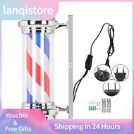 Lanqistore 50-71 cm Barber Shop Pole Rotating Lighting LED Downlights Red White Blue Stripe Light Stripes Sign Wall Hanging