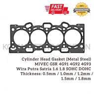 Cylinder Head Gasket (Metal Steel) MIVEC GSR 4G91 4G92 4G93 (0.5mm / 1.0mm / 1.2mm / 1.5mm / 1.8mm)