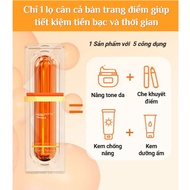 QHOO Vc Make Up Lazy Cream - VC Lazy Cream Evenly Enhances Skin Tone, Concealer,