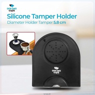 One Two Cups Silicone Holder Mat Tamper Espresso Coffee Barista Barista Tools