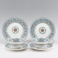 Wedgwood 佛羅倫薩綠松石瓷杯、碟和Plate，英國製造，二手
