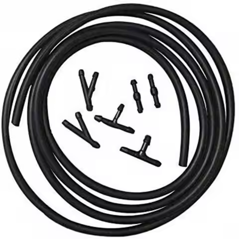 Universal 2m 3.5mm Windshield Washer Nozzle Hose Tube Pipe Front Window Headlight Pump Car Parts Wit