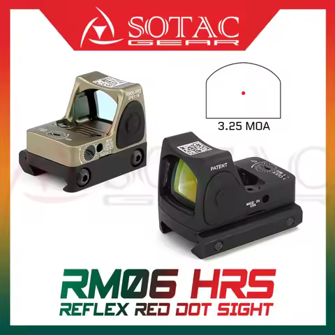 SOTAC RM82 RM06 HRS Red Dot Reflex Sight with Full Original Markings for Pistol Glock 17 19 Rifle Ai