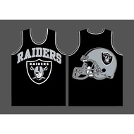 NFL Las Vegas Raiders Skull Patch Sleeveless Vest Jersey