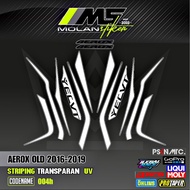 Decal Sticker Striping Variation Transparent Uv Aerox Old Aerox 155 2016-2019 Aerox V1 Aerox Gen 1 N