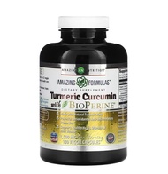 🌈有機薑黃素 美國製造 Amazing Nutrition, Turmeric Curcumin 有機薑黃素，🌈含黑胡椒 BioPerine ，750 毫克，180 粒素食膠囊 🌈使用方式：每日1次，