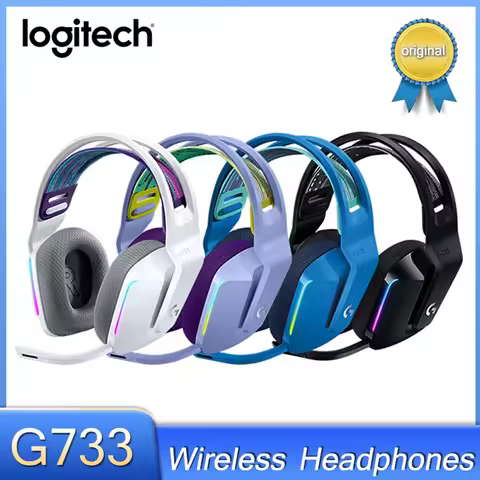 Logitech G733 LIGHTSPEED Wireless Headphones RGB DTS X2.0 7.1 Surround Sound Ultralight Headphones f