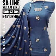 KAIN PASANG SULAM BIKU TABUR SB LINE ASTANA KAIN ELA SULAM EMBROIDERY BORDER LACE PLAIN OPEN METER F
