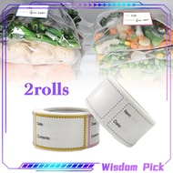 500Pcs Freezer Food Labels Storage Label Removable Date Content Label File Identification Stickers