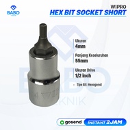 MATA HEX BIT SOCKET WRENCH L 1/2" HEX BIT SOCKET 4X55 mm