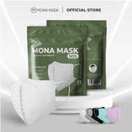 [Not Sold Gift] Pack 5 Mona Mask Standard N95 Masks prevent 95% super Fine dust Particles size 0.3 Mircomet